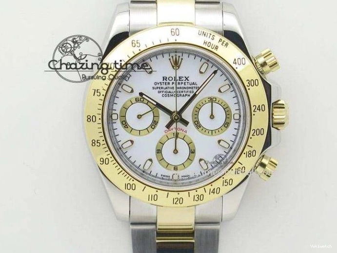 White Black Best on Dial Rubber 5GF Daytona White Ceramic A7750 Edition White Strap 1226